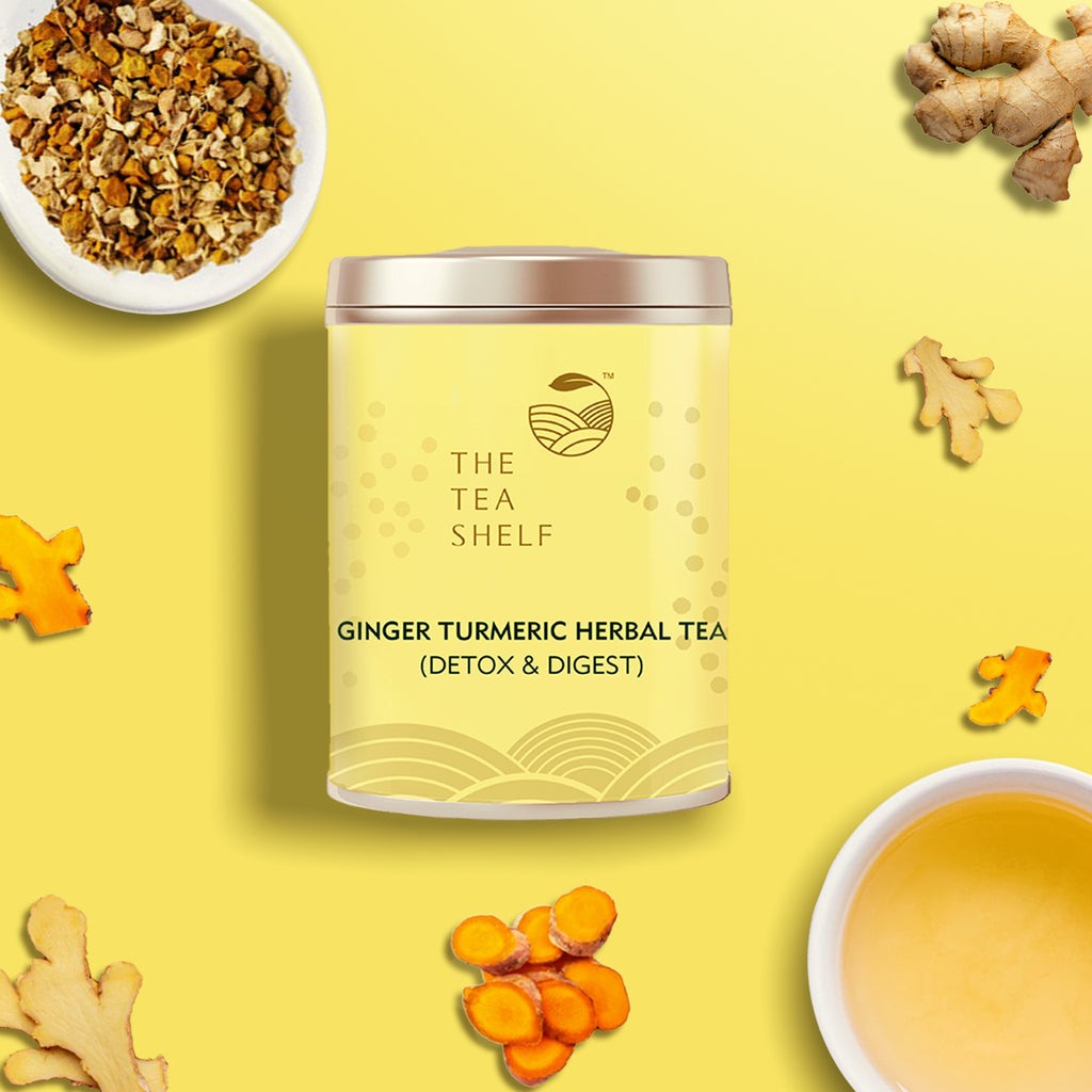 Ginger Turmeric Herbal Tea - The Tea Shelf